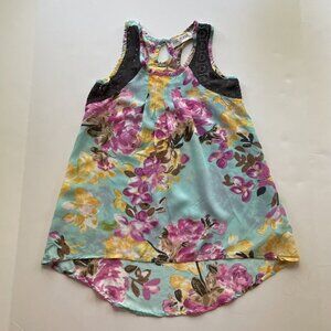 Jak & Peppar Jonah Tunic Aqua Garden Motif